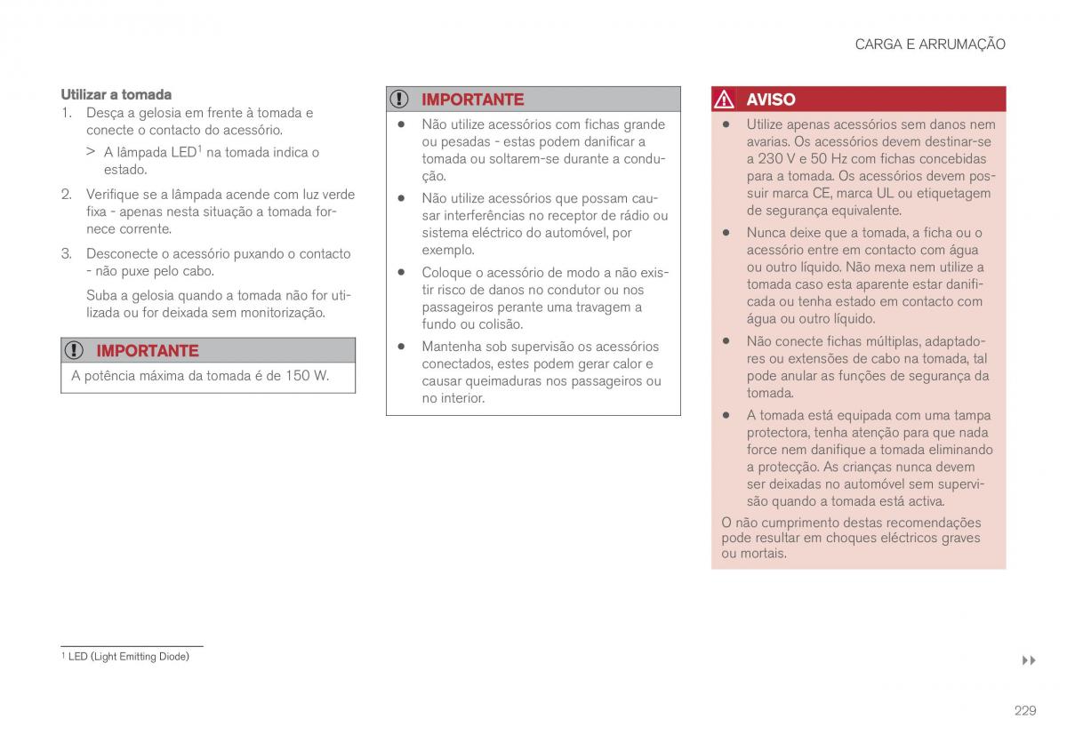 Volvo XC60 II 2 manual del propietario / page 231