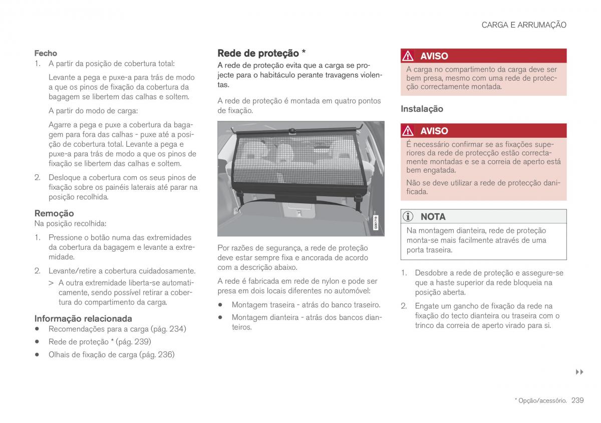 Volvo XC60 II 2 manual del propietario / page 241