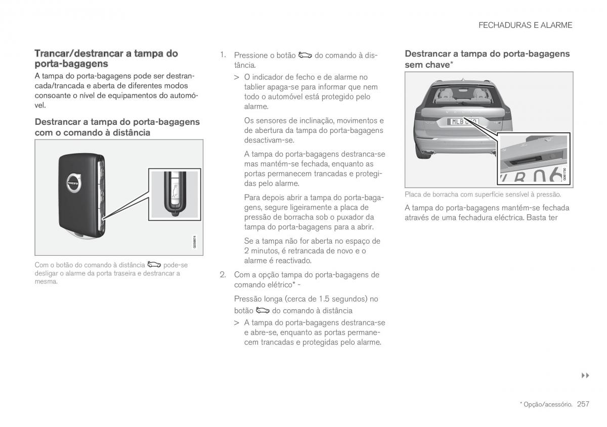 Volvo XC60 II 2 manual del propietario / page 259