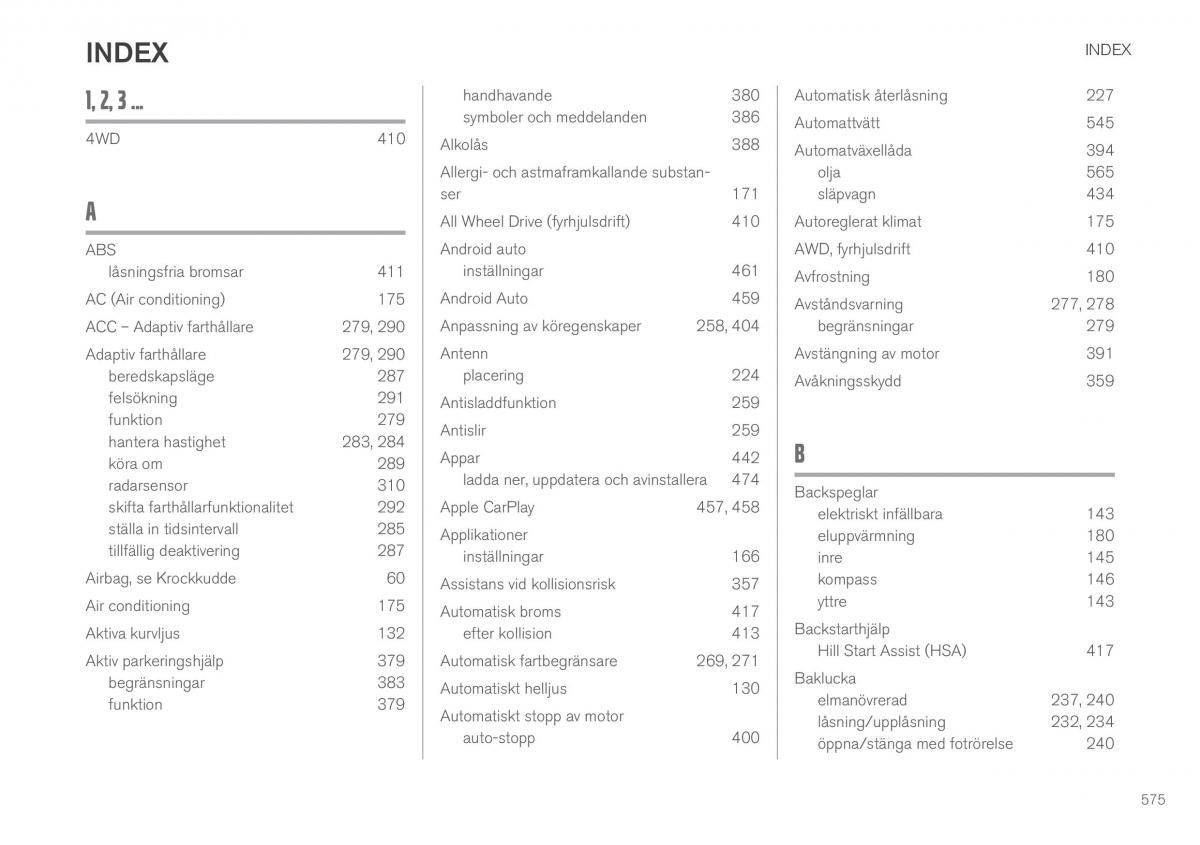 Volvo XC60 II 2 instruktionsbok / page 577