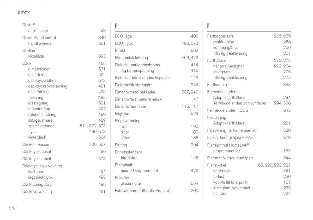 Volvo XC60 II 2 instruktionsbok / page 580