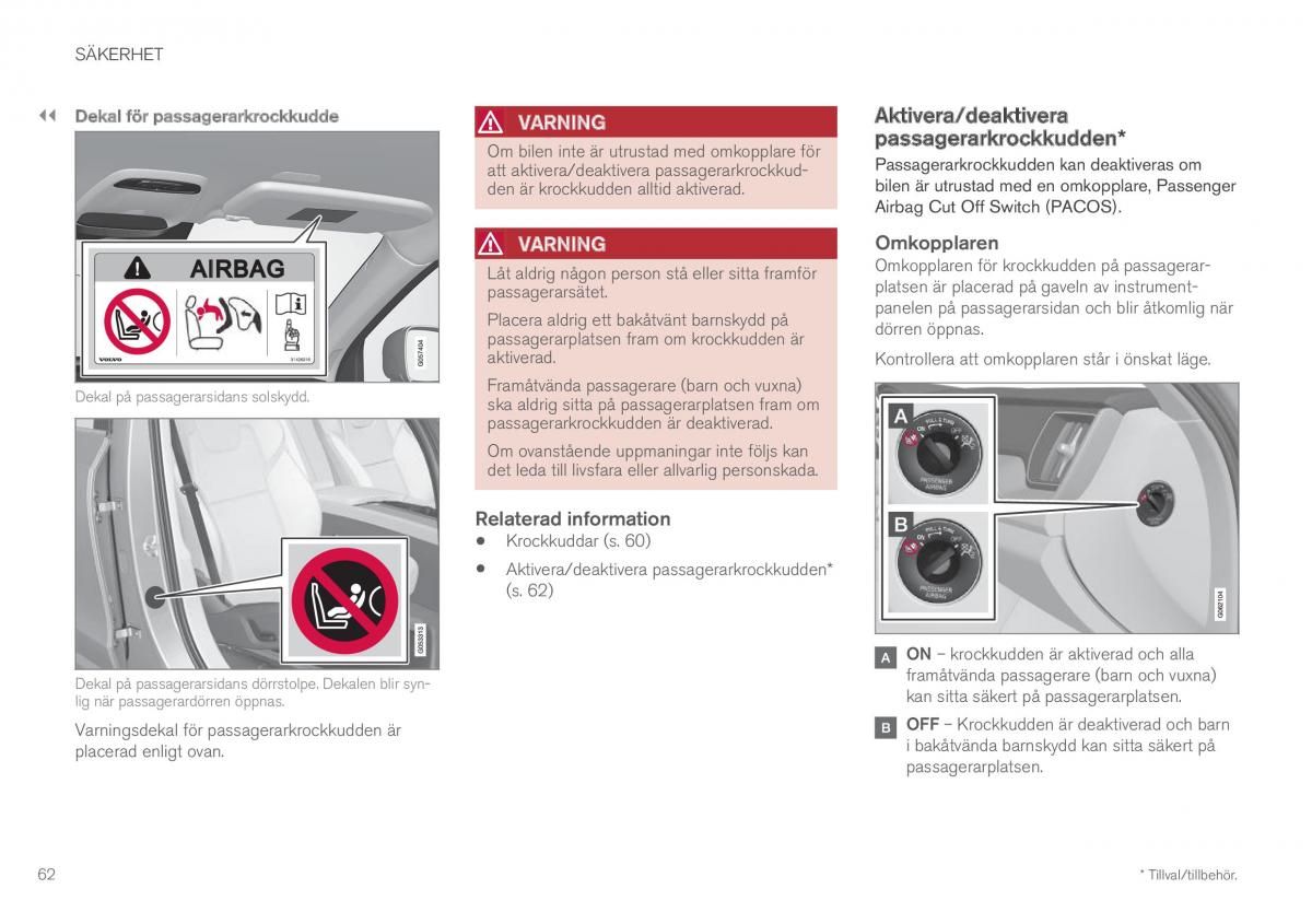 Volvo XC60 II 2 instruktionsbok / page 64