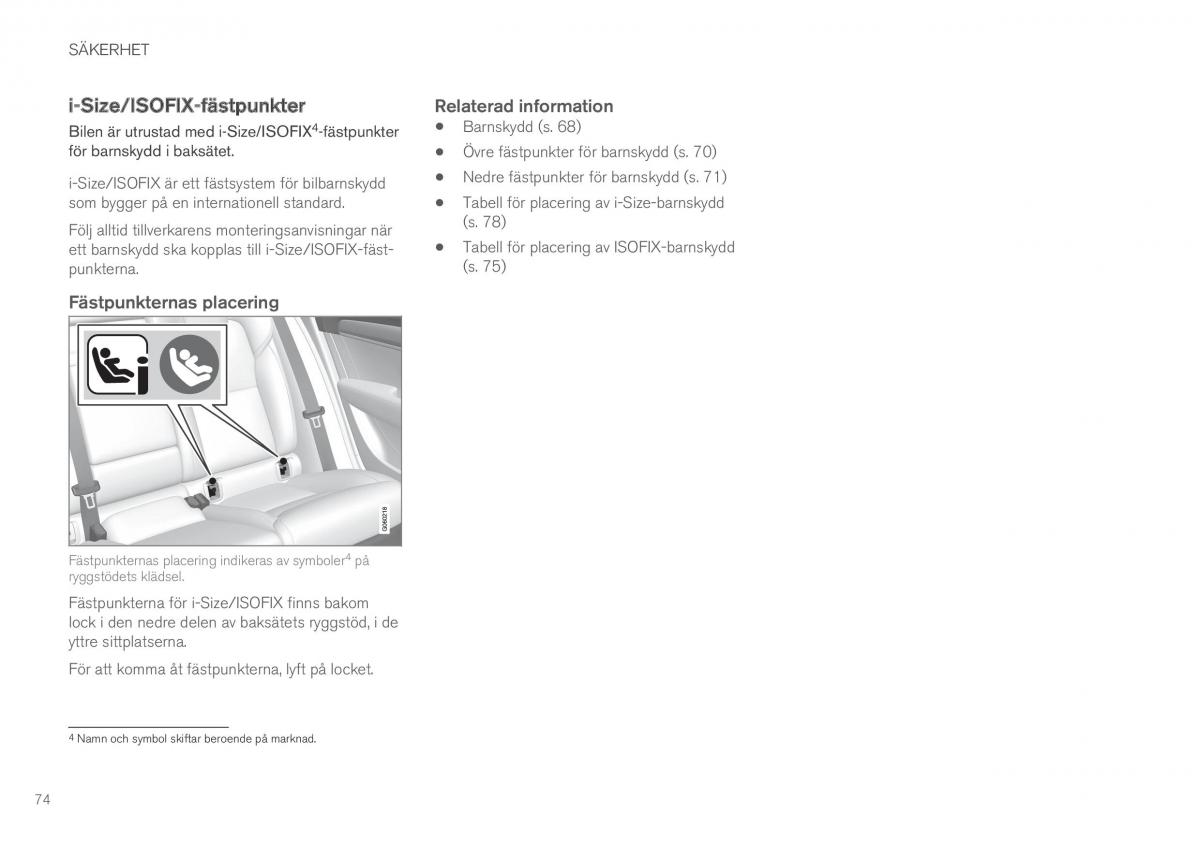 Volvo XC60 II 2 instruktionsbok / page 76