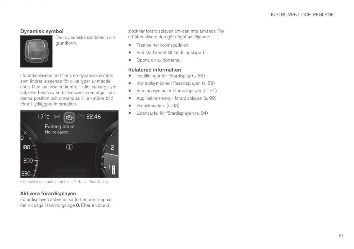 Volvo XC60 II 2 instruktionsbok / page 89