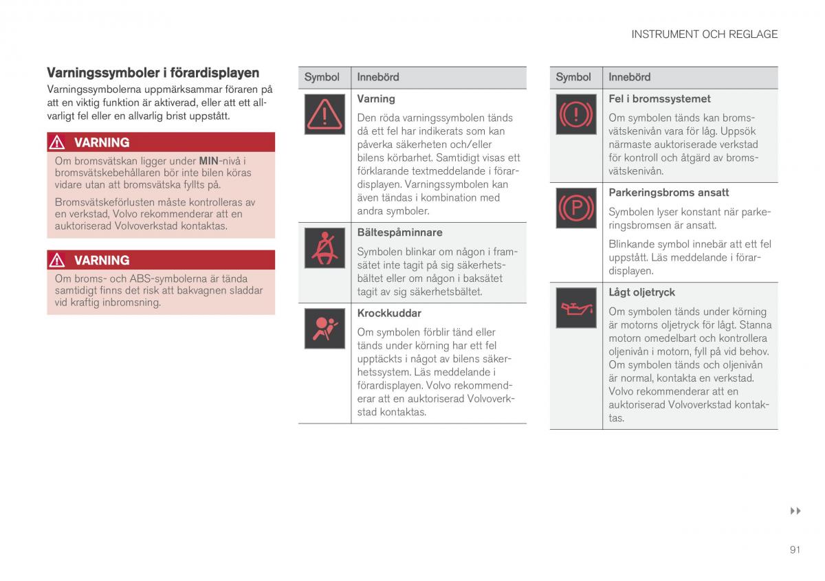 Volvo XC60 II 2 instruktionsbok / page 93