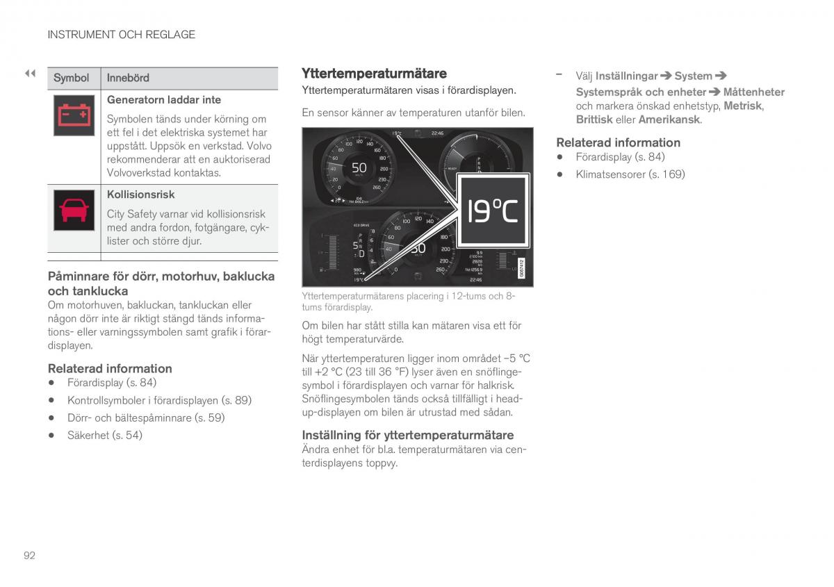 Volvo XC60 II 2 instruktionsbok / page 94