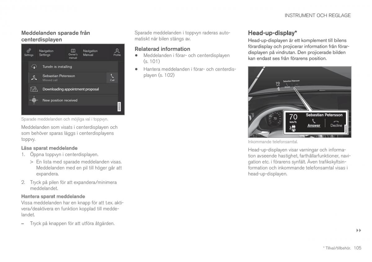 Volvo XC60 II 2 instruktionsbok / page 107