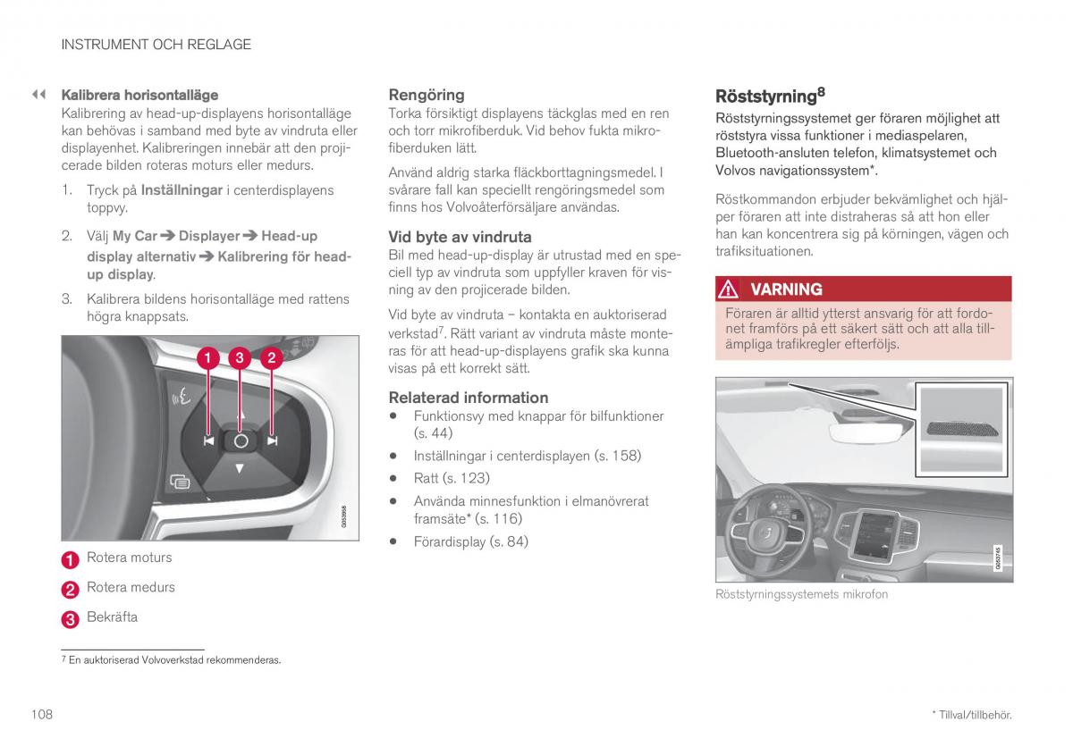 Volvo XC60 II 2 instruktionsbok / page 110