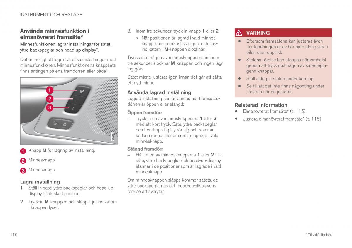 Volvo XC60 II 2 instruktionsbok / page 118