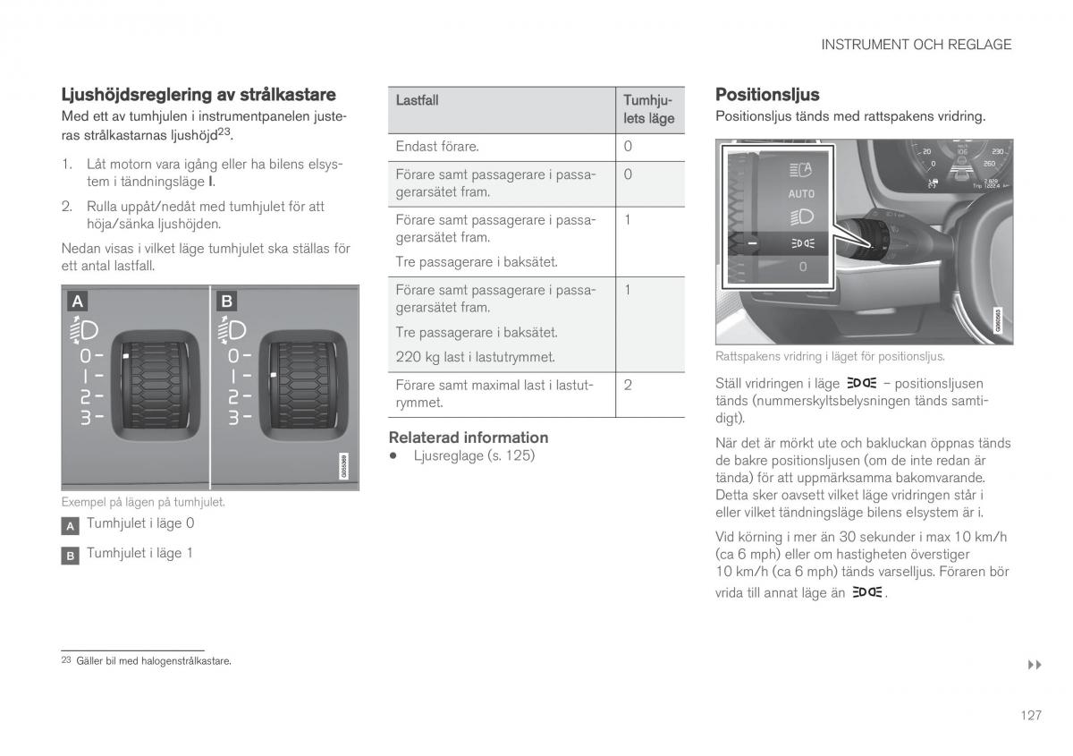 Volvo XC60 II 2 instruktionsbok / page 129