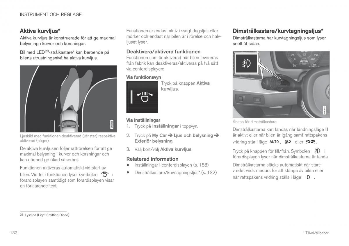 Volvo XC60 II 2 instruktionsbok / page 134