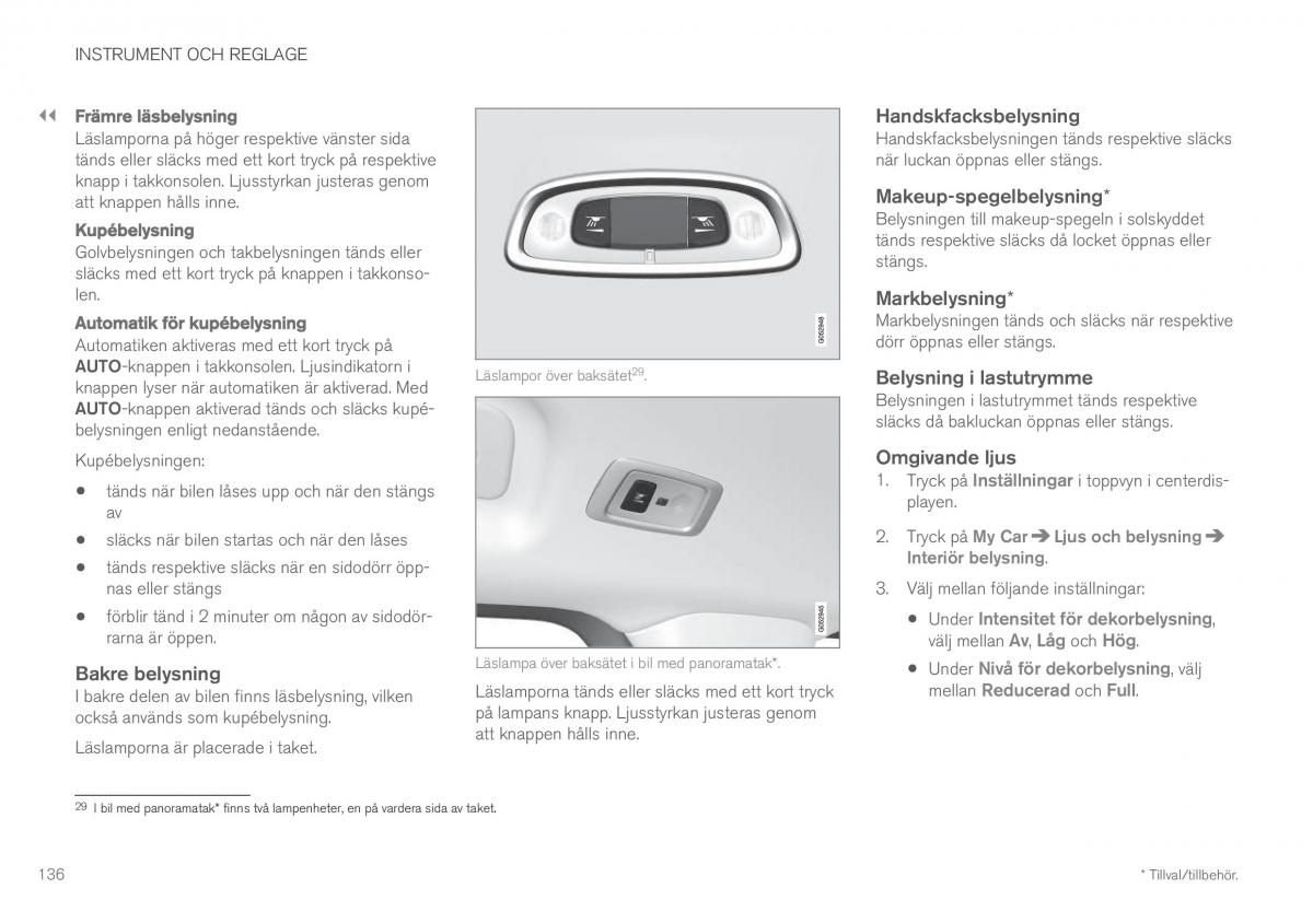 Volvo XC60 II 2 instruktionsbok / page 138