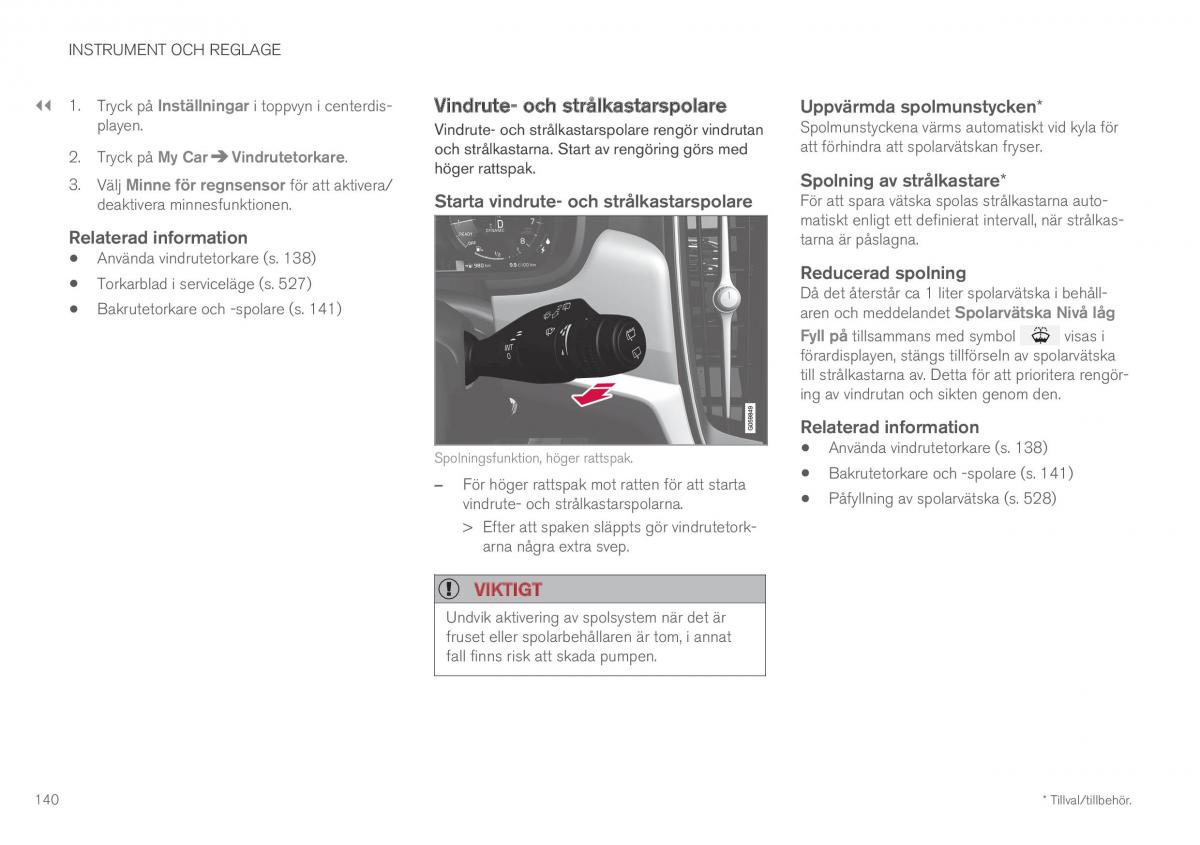 Volvo XC60 II 2 instruktionsbok / page 142