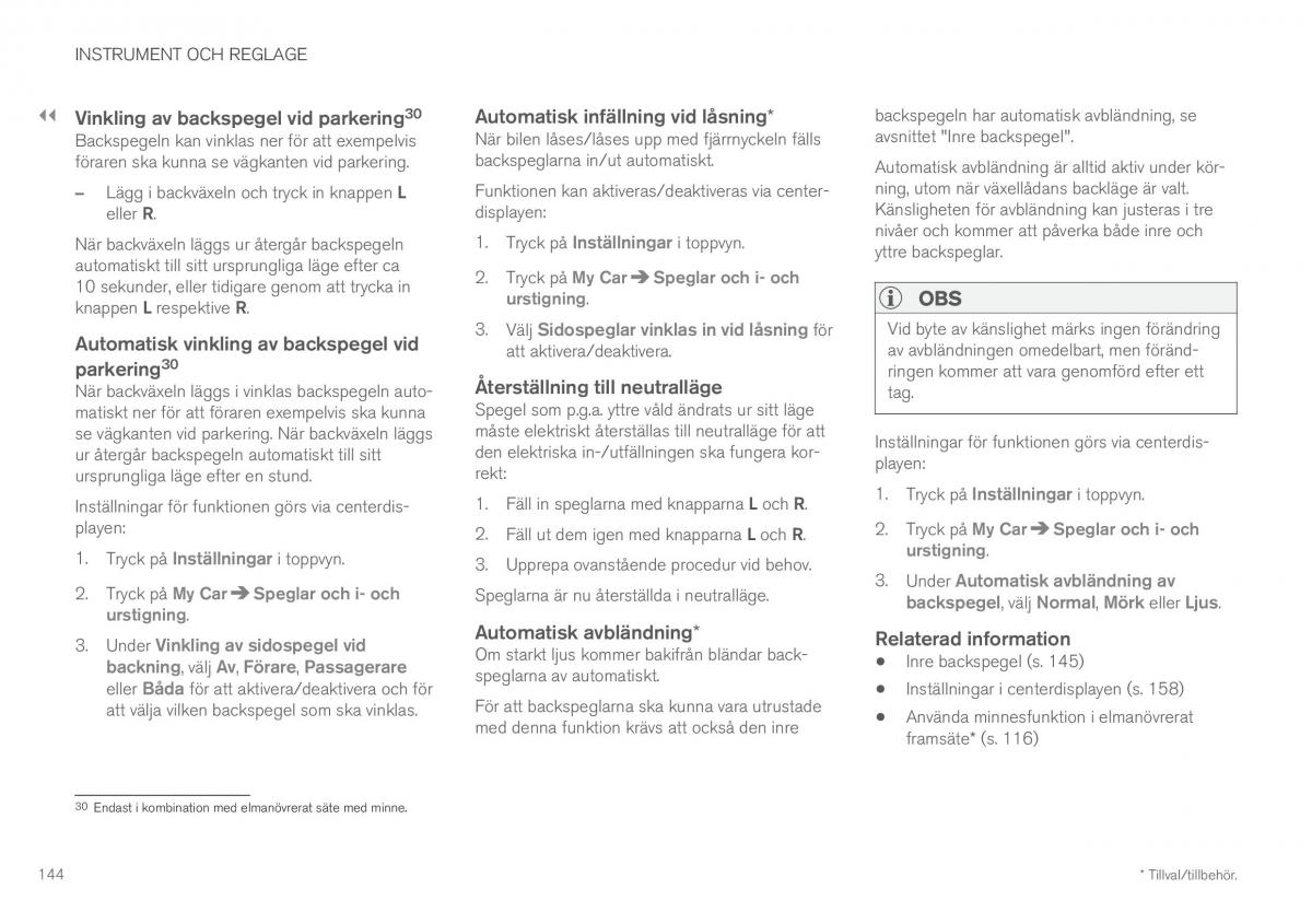 Volvo XC60 II 2 instruktionsbok / page 146