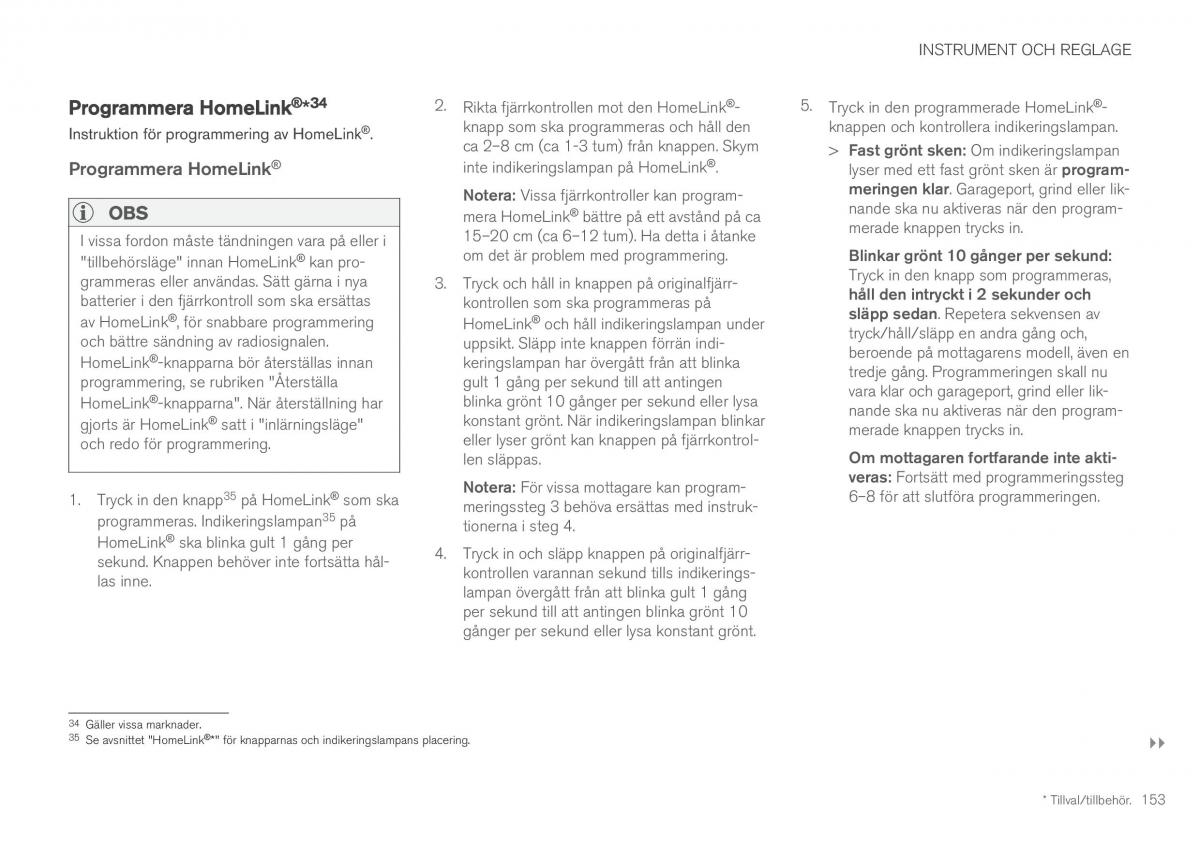 Volvo XC60 II 2 instruktionsbok / page 155