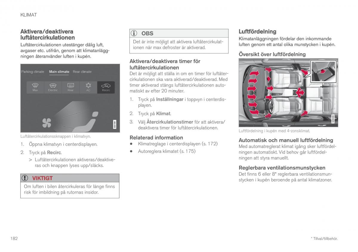 Volvo XC60 II 2 instruktionsbok / page 184