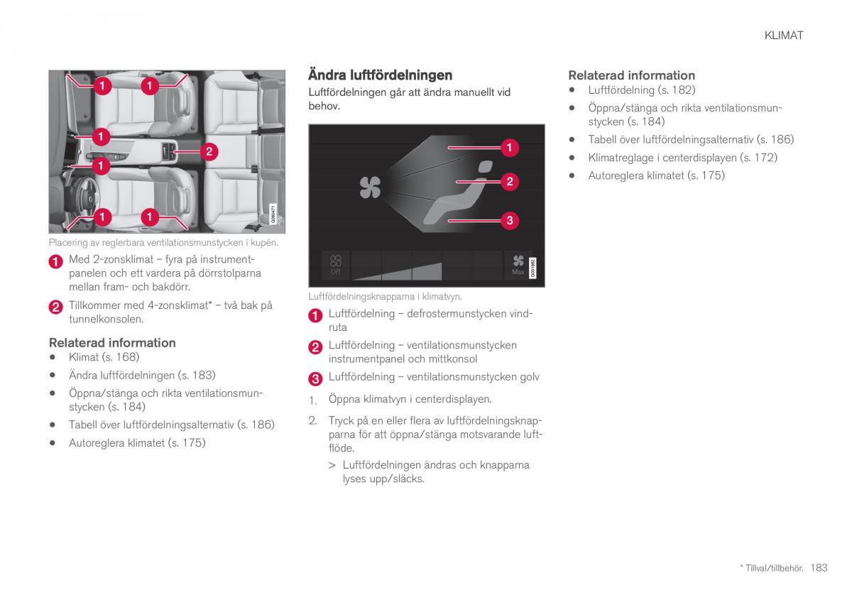 Volvo XC60 II 2 instruktionsbok / page 185