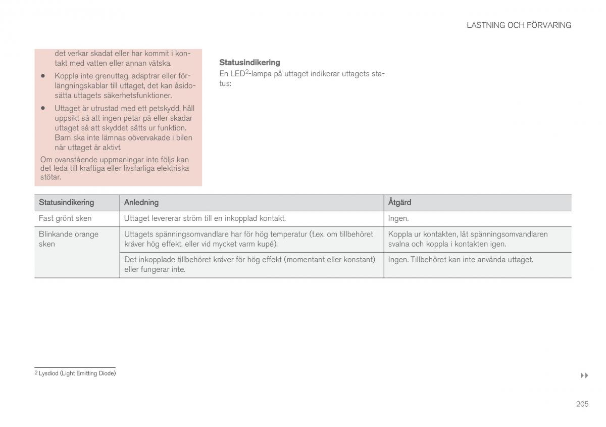 Volvo XC60 II 2 instruktionsbok / page 207