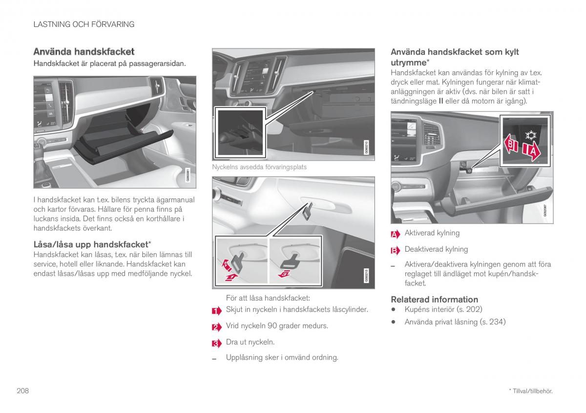 Volvo XC60 II 2 instruktionsbok / page 210