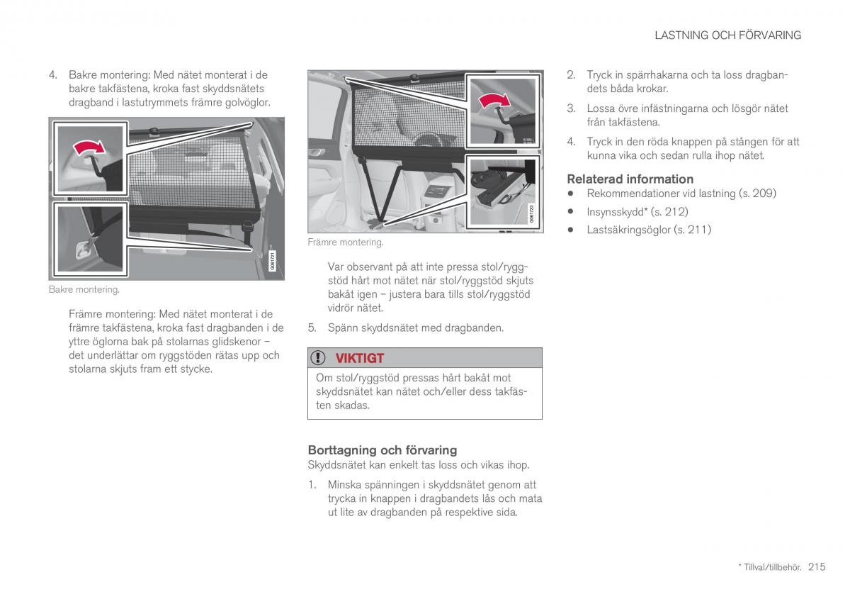 Volvo XC60 II 2 instruktionsbok / page 217