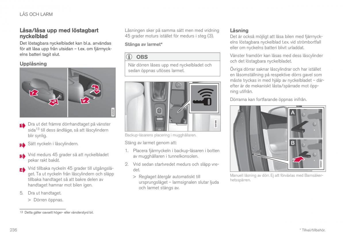 Volvo XC60 II 2 instruktionsbok / page 238