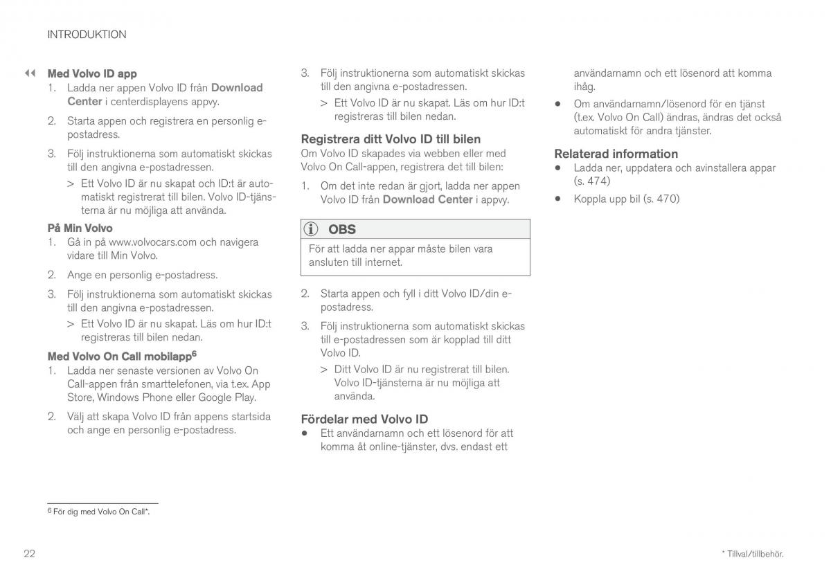 Volvo XC60 II 2 instruktionsbok / page 24