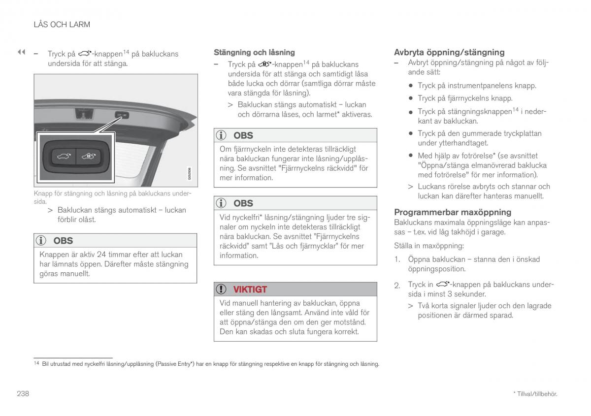 Volvo XC60 II 2 instruktionsbok / page 240