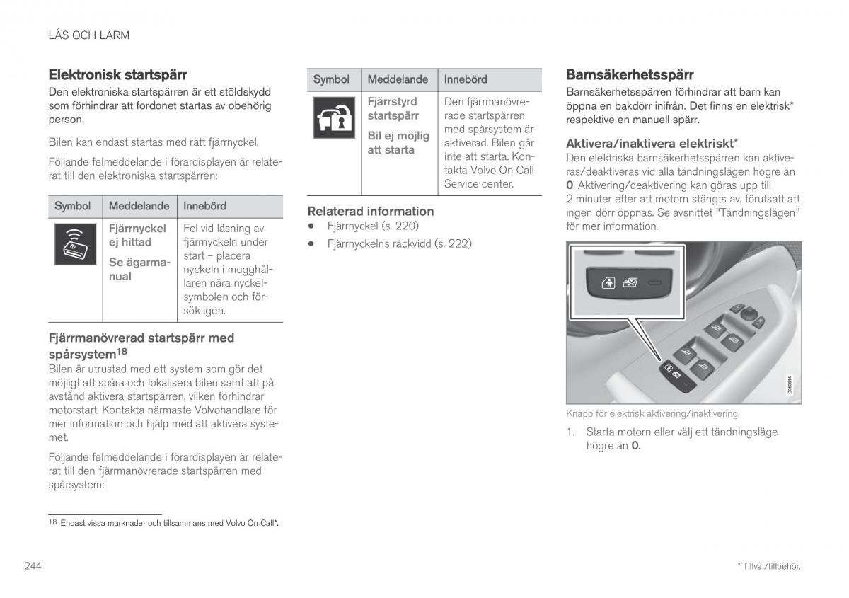 Volvo XC60 II 2 instruktionsbok / page 246