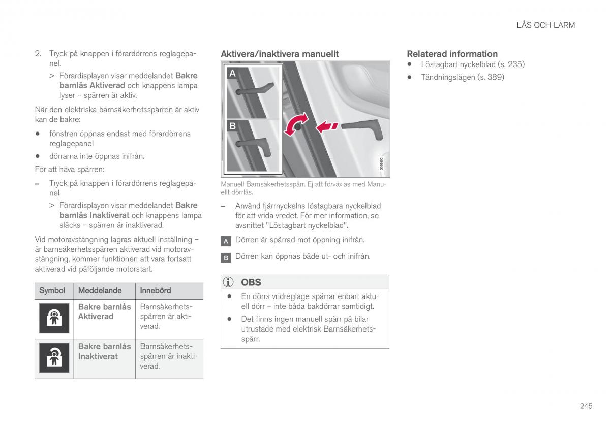 Volvo XC60 II 2 instruktionsbok / page 247