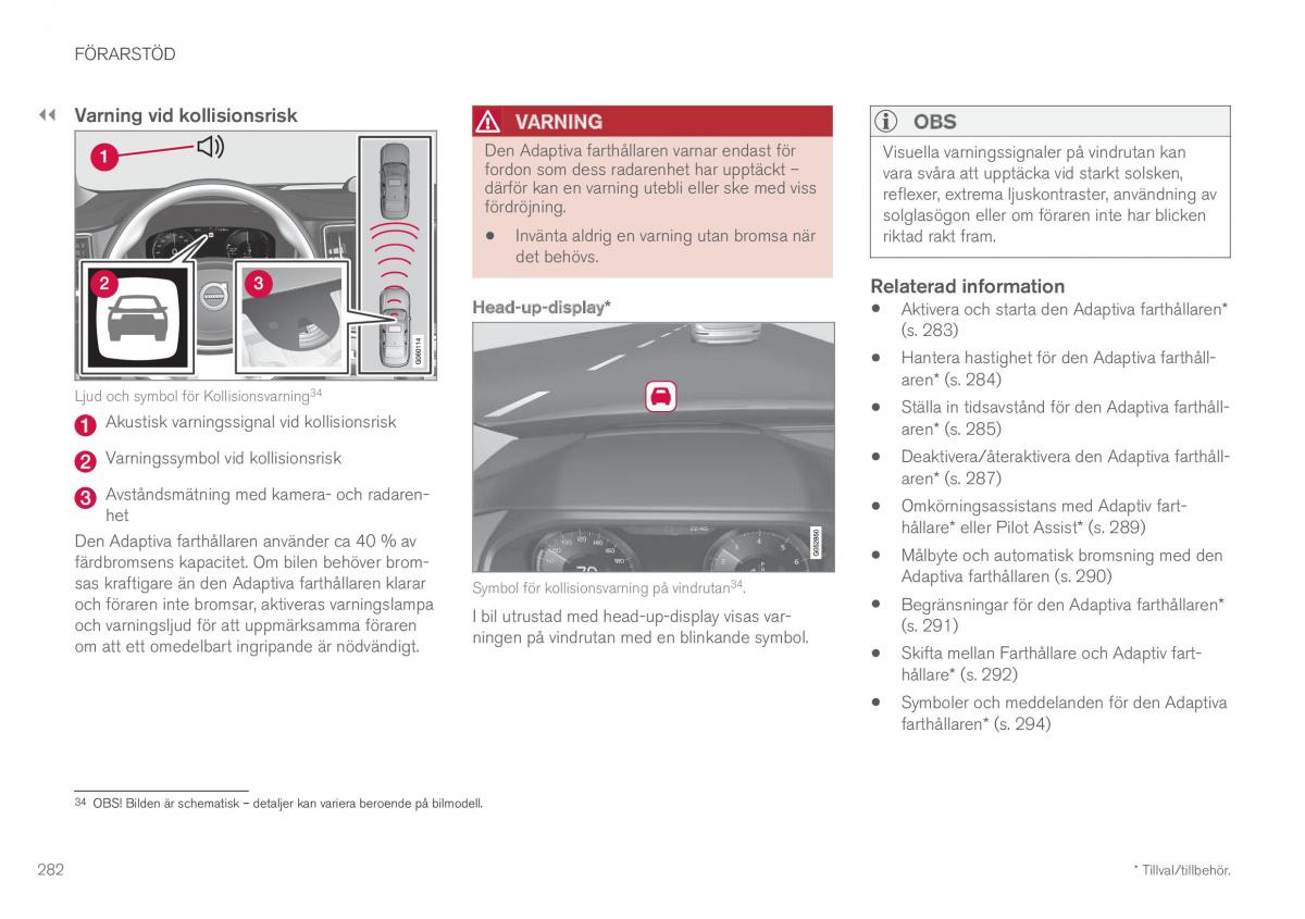 Volvo XC60 II 2 instruktionsbok / page 284