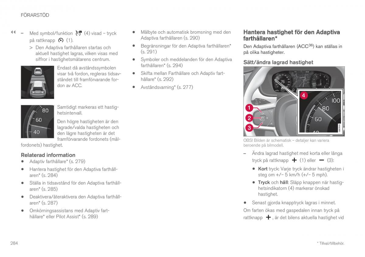 Volvo XC60 II 2 instruktionsbok / page 286