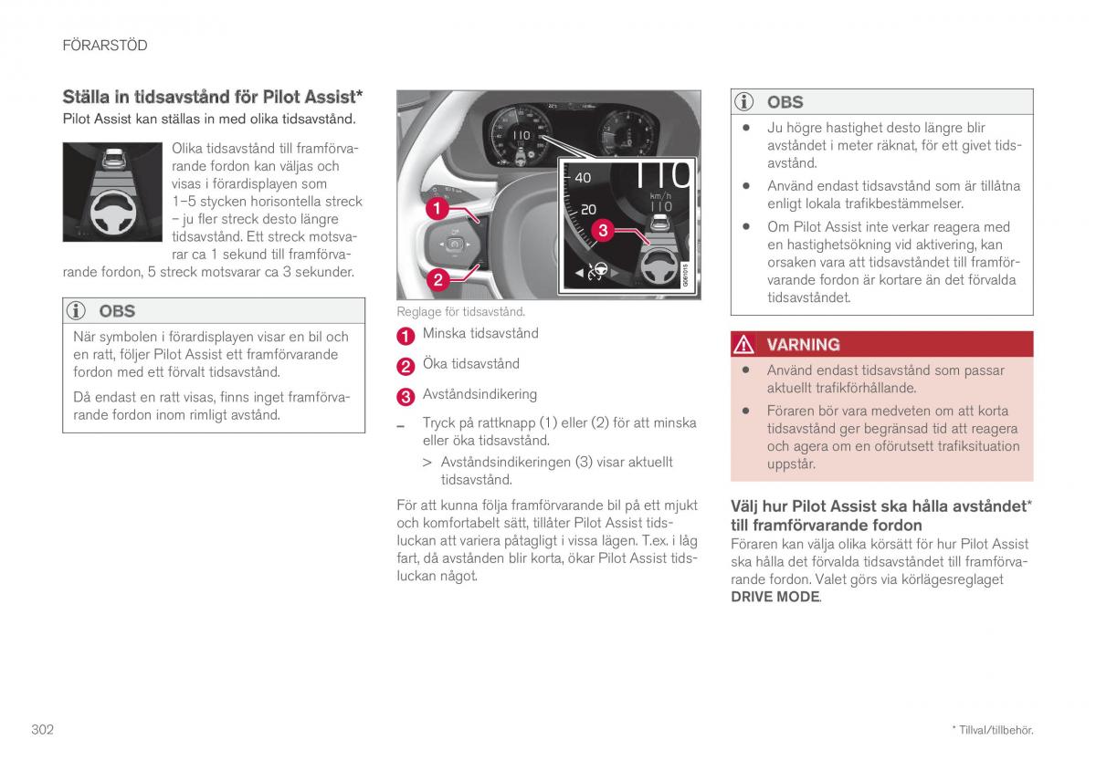 Volvo XC60 II 2 instruktionsbok / page 304