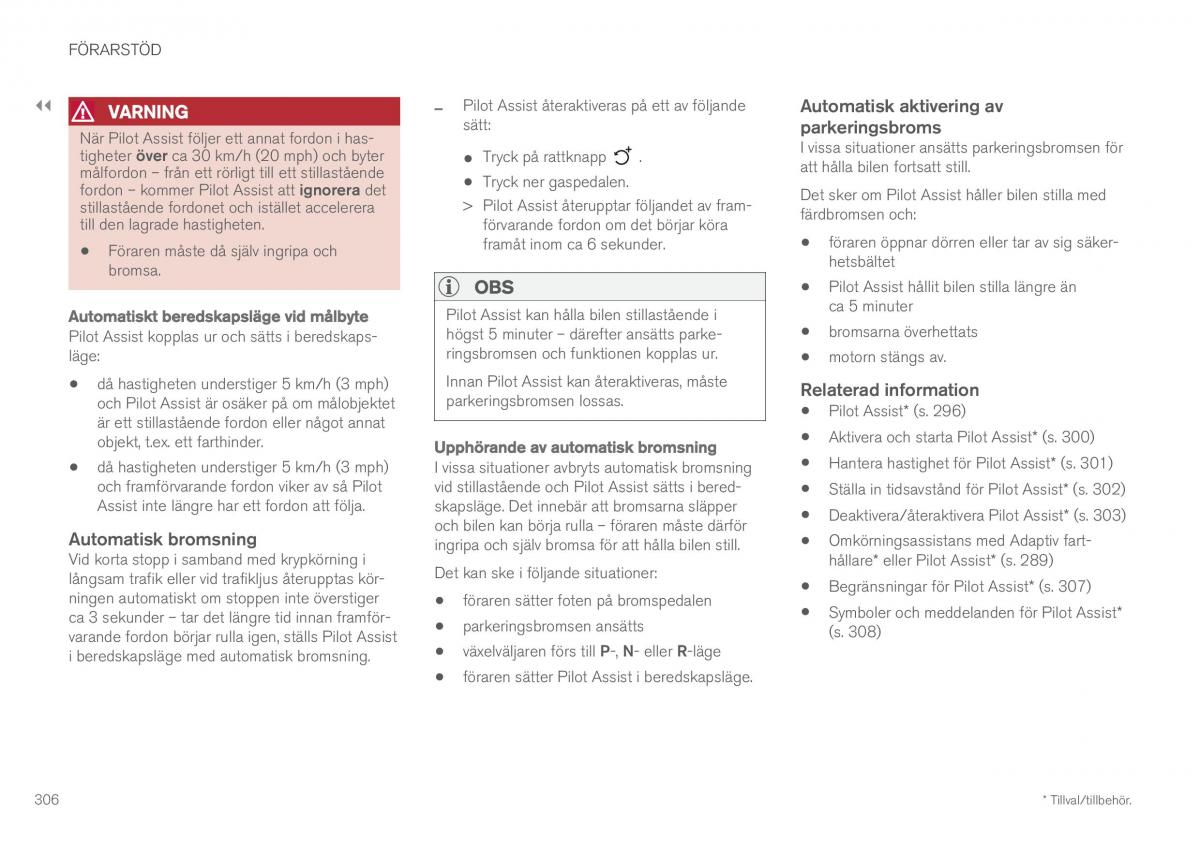 Volvo XC60 II 2 instruktionsbok / page 308