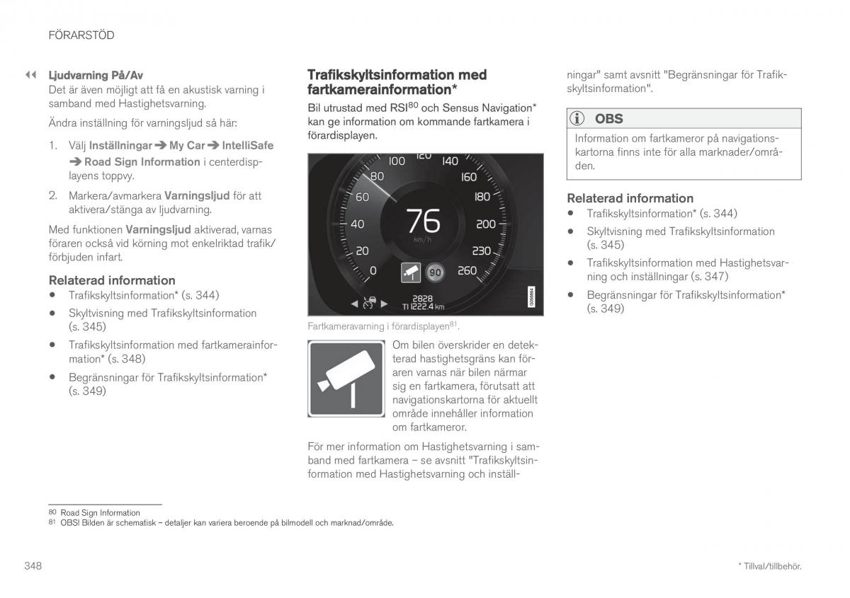 Volvo XC60 II 2 instruktionsbok / page 350