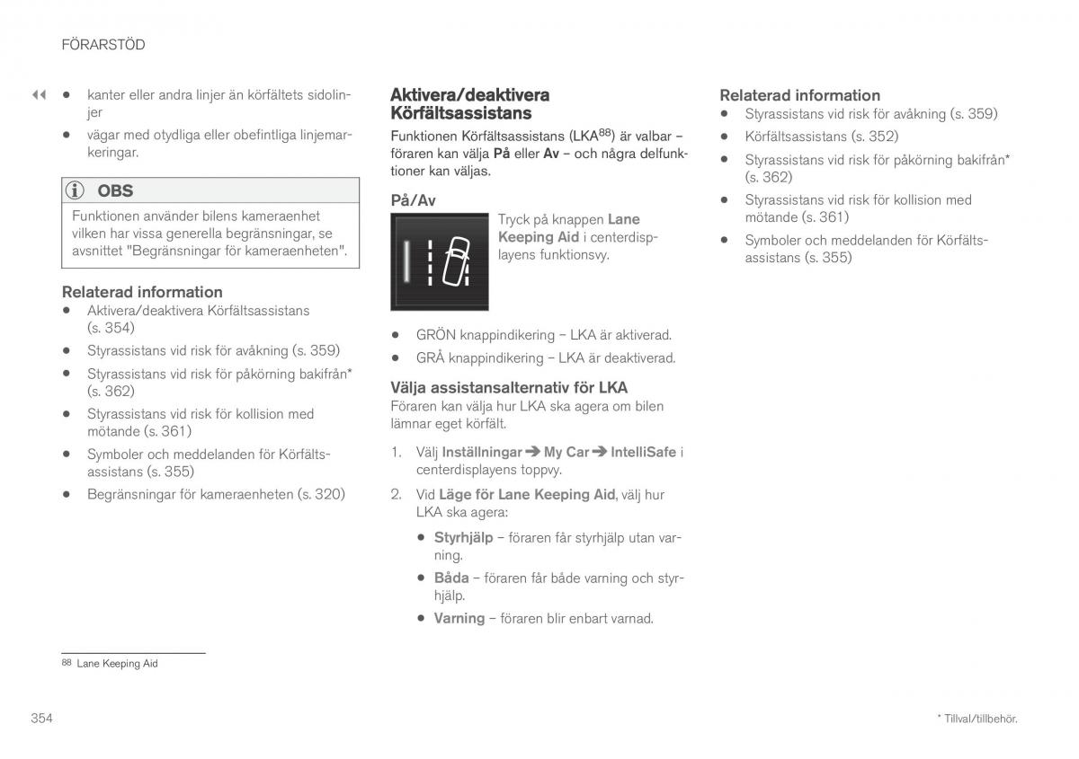 Volvo XC60 II 2 instruktionsbok / page 356