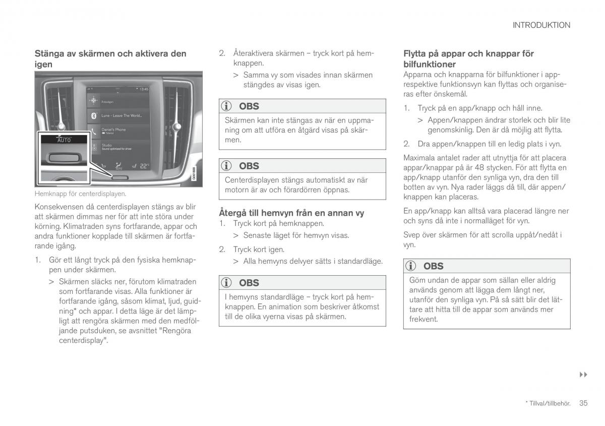 Volvo XC60 II 2 instruktionsbok / page 37