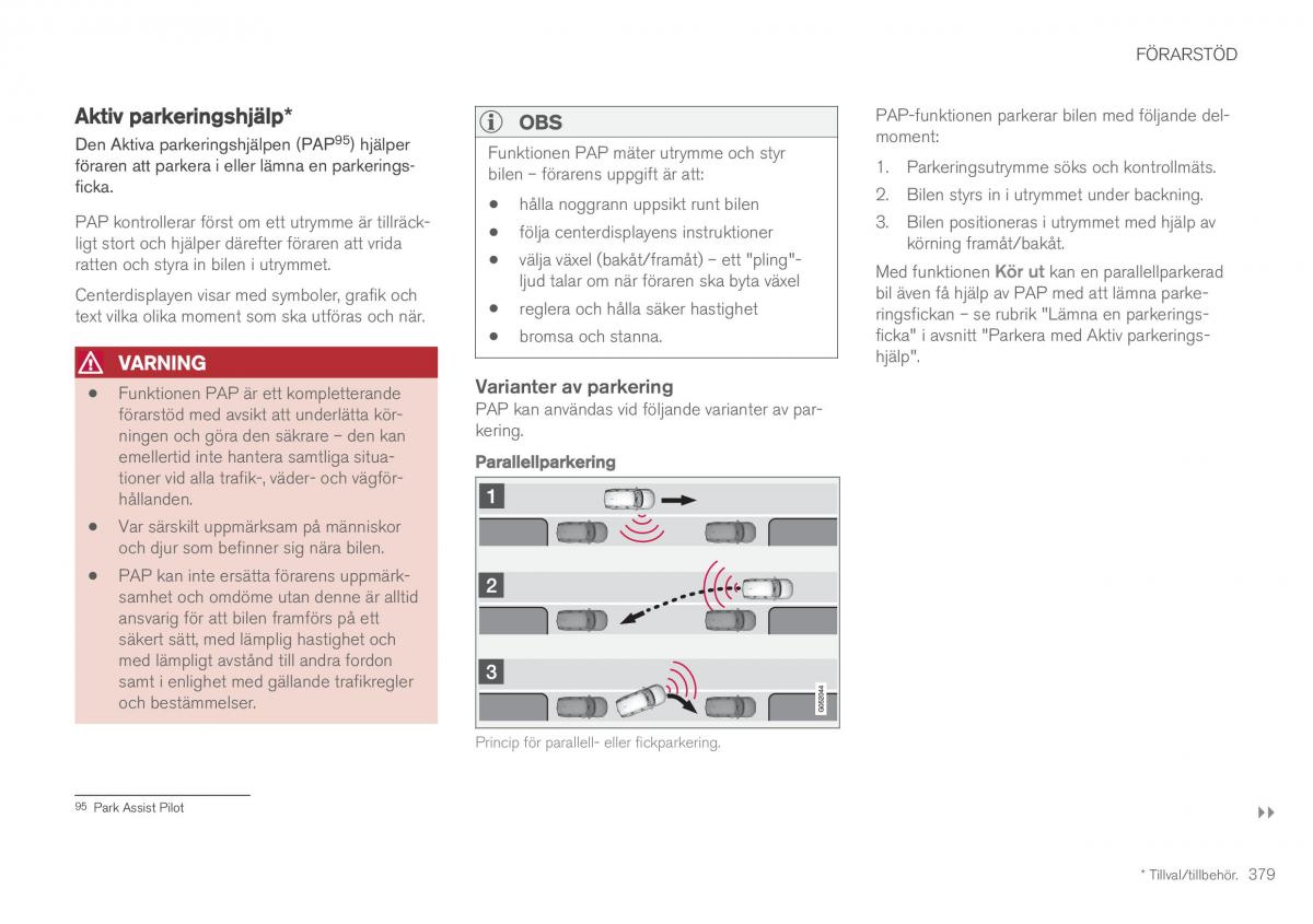 Volvo XC60 II 2 instruktionsbok / page 381