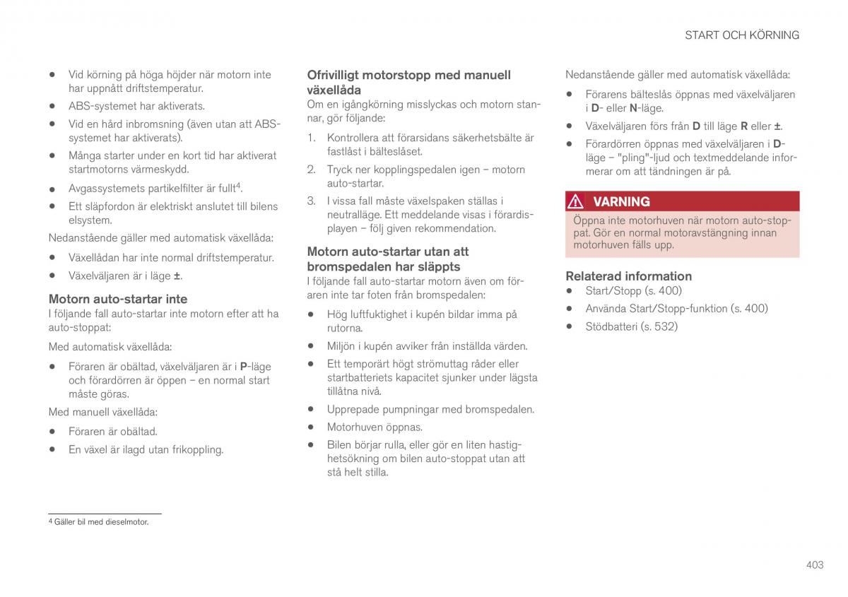 Volvo XC60 II 2 instruktionsbok / page 405