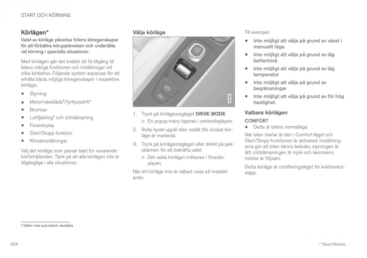 Volvo XC60 II 2 instruktionsbok / page 406