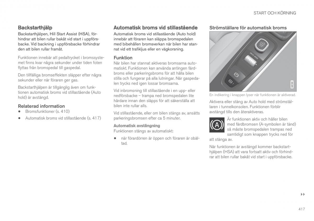 Volvo XC60 II 2 instruktionsbok / page 419