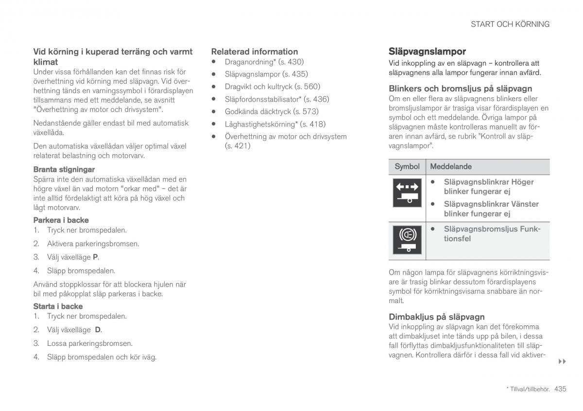 Volvo XC60 II 2 instruktionsbok / page 437