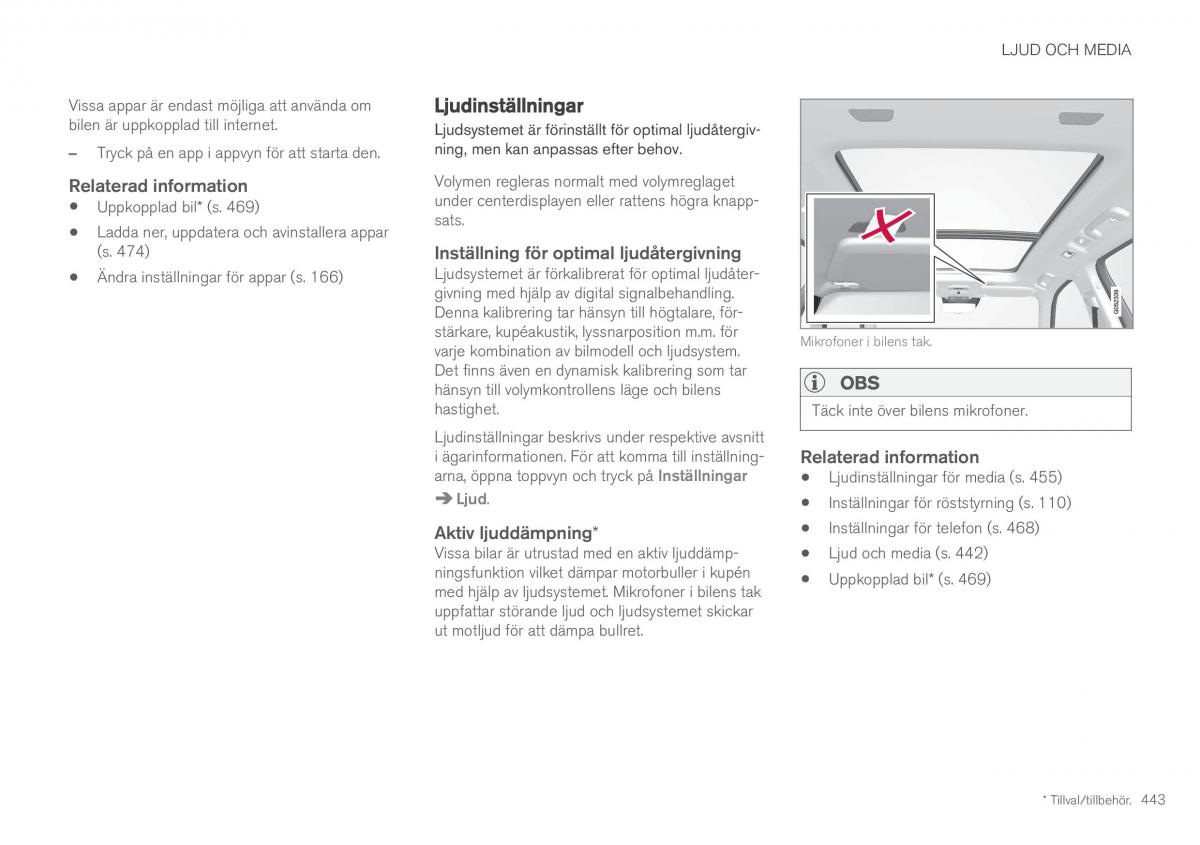 Volvo XC60 II 2 instruktionsbok / page 445