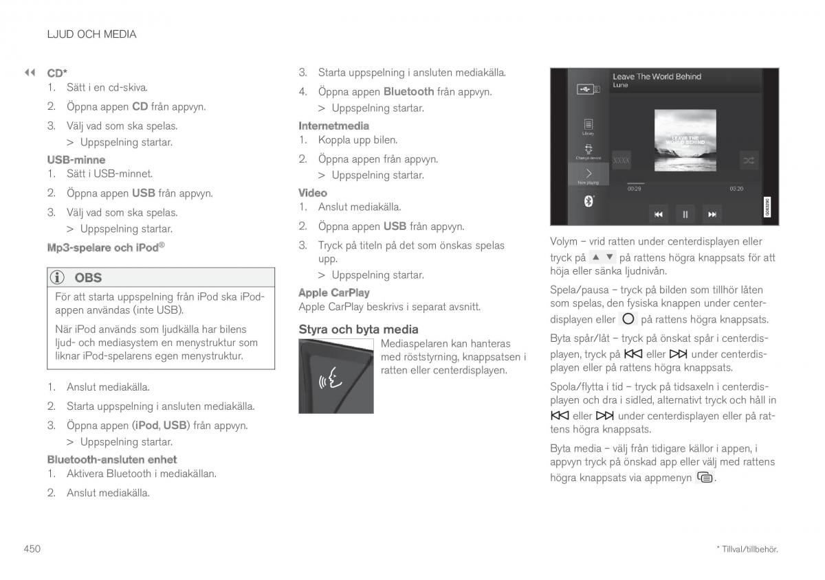 Volvo XC60 II 2 instruktionsbok / page 452