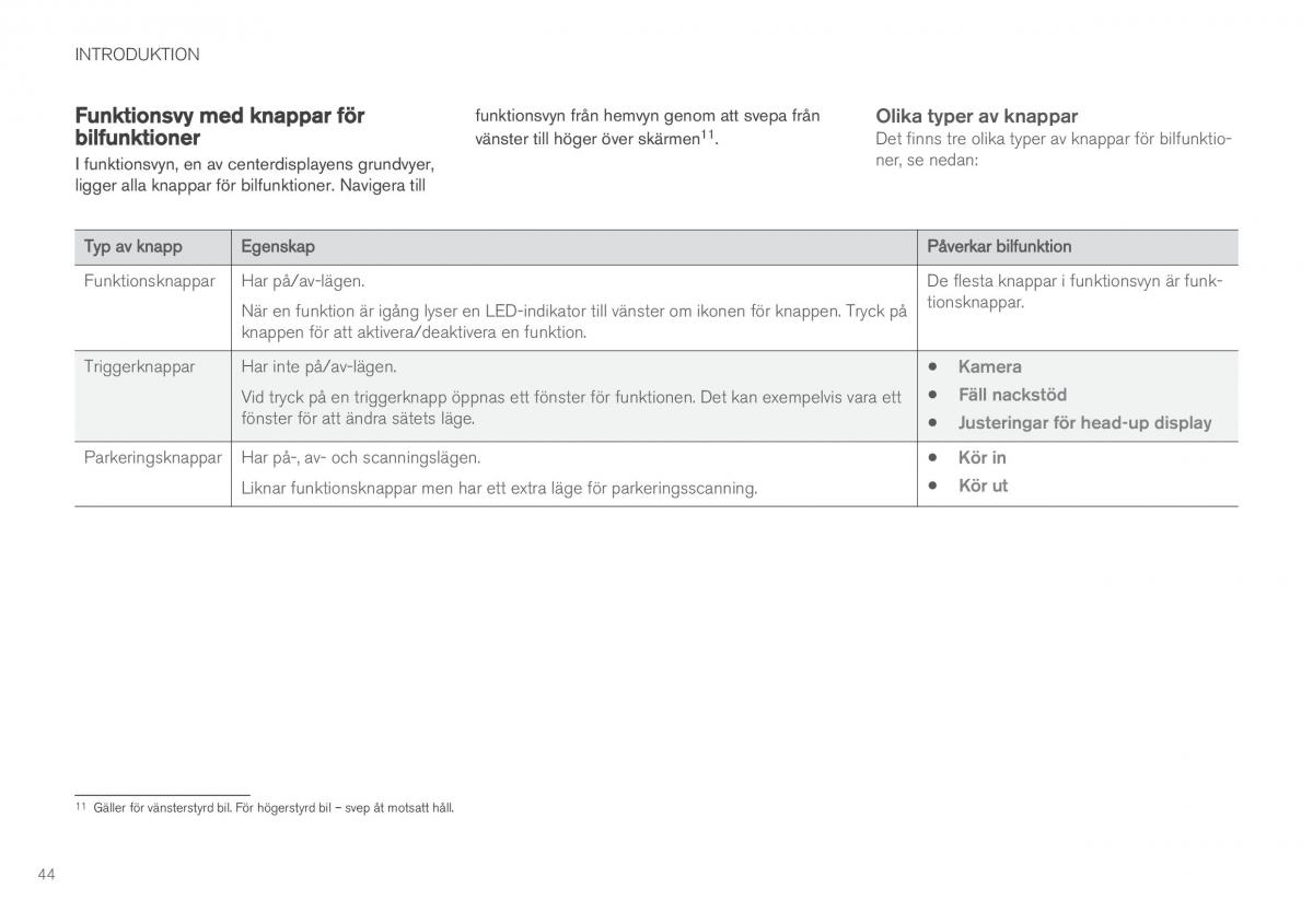 Volvo XC60 II 2 instruktionsbok / page 46