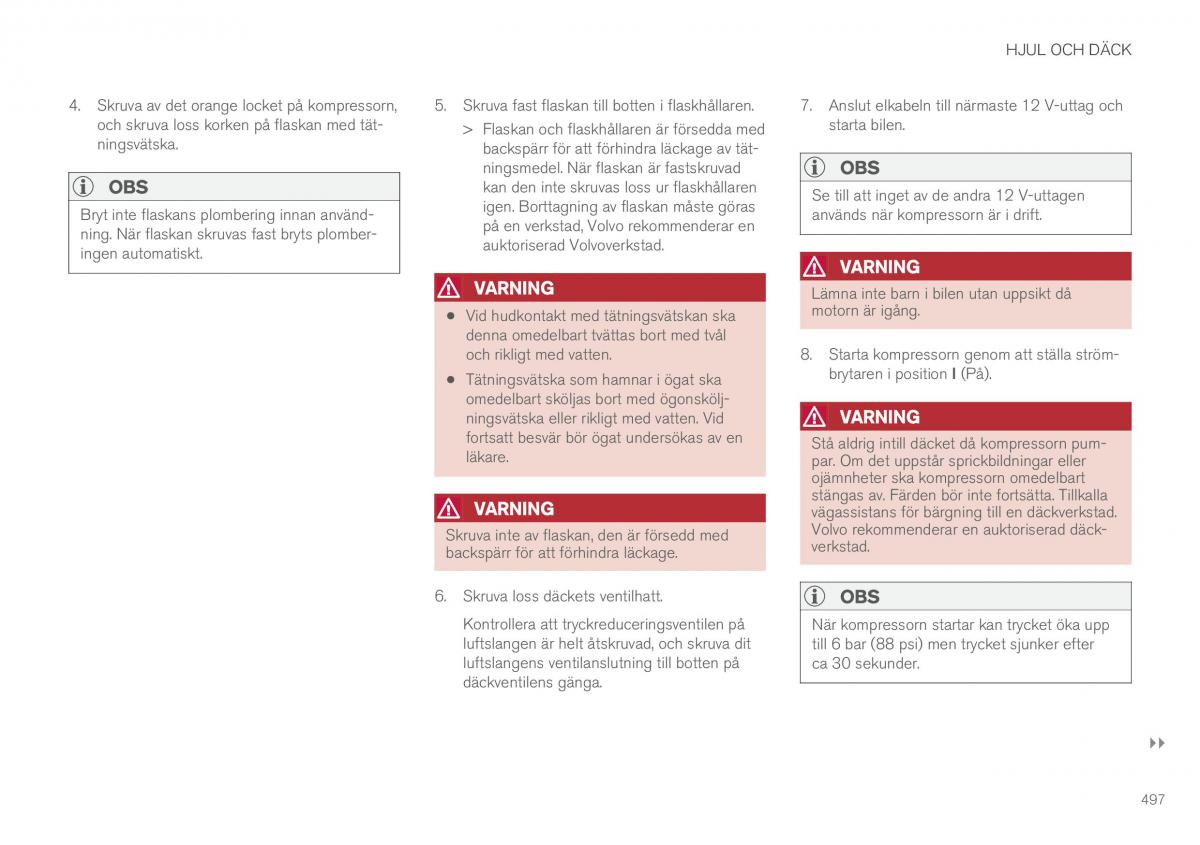 Volvo XC60 II 2 instruktionsbok / page 499
