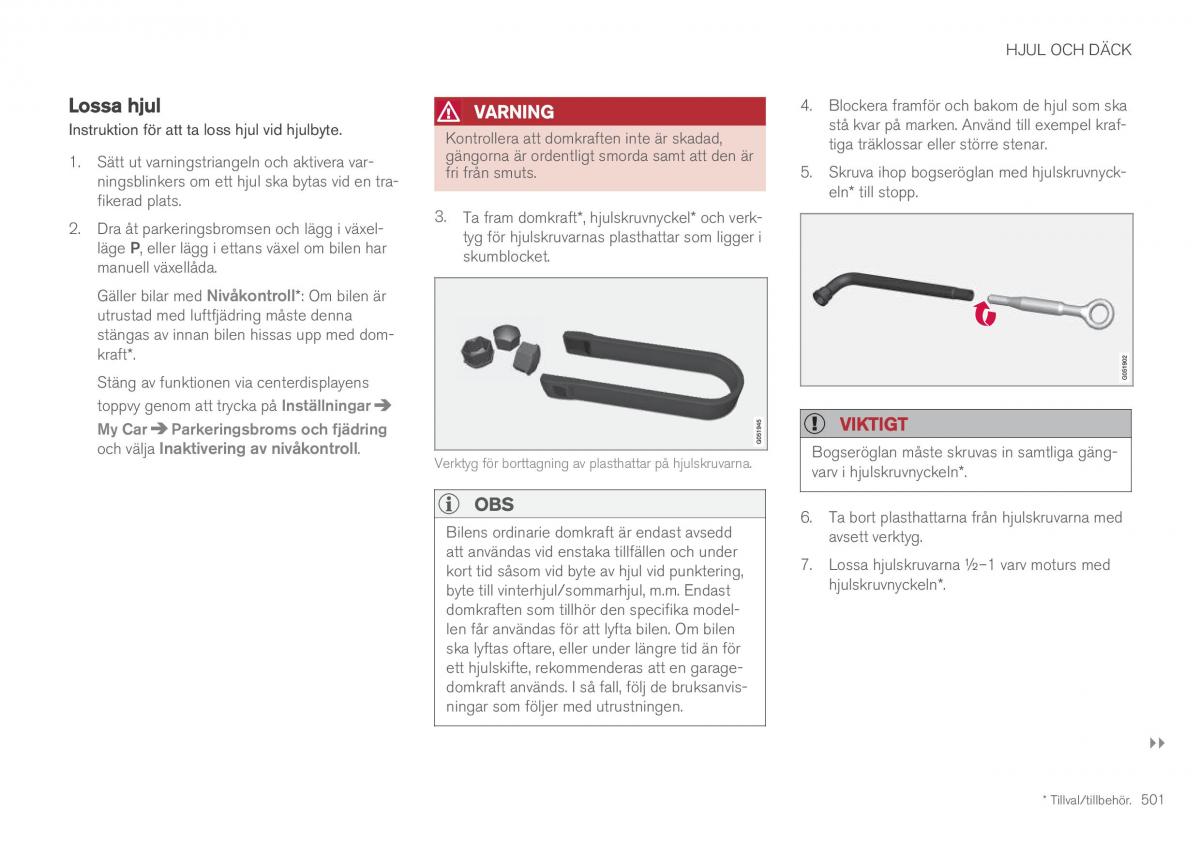 Volvo XC60 II 2 instruktionsbok / page 503