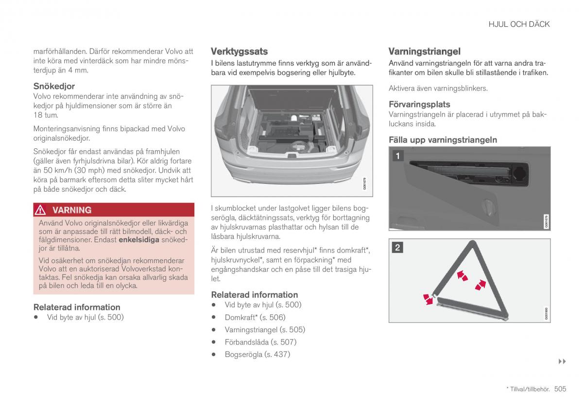 Volvo XC60 II 2 instruktionsbok / page 507