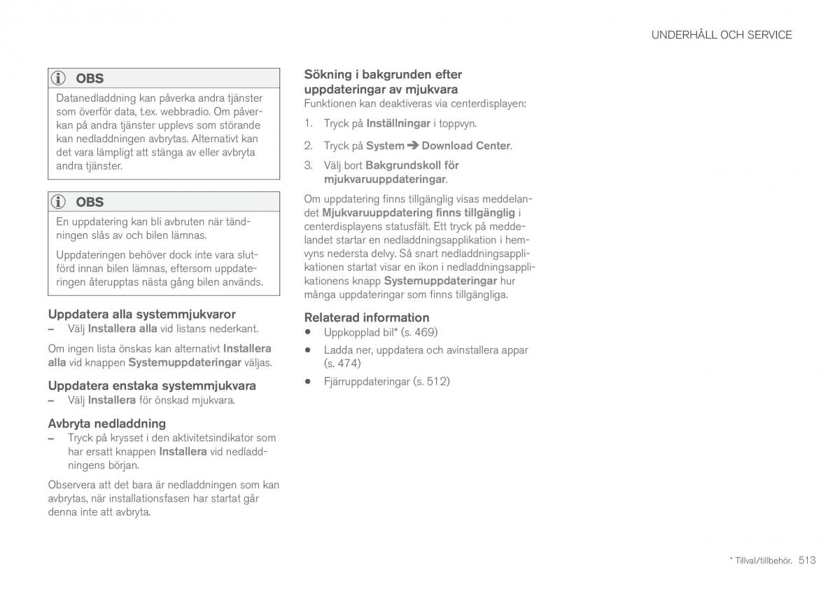 Volvo XC60 II 2 instruktionsbok / page 515