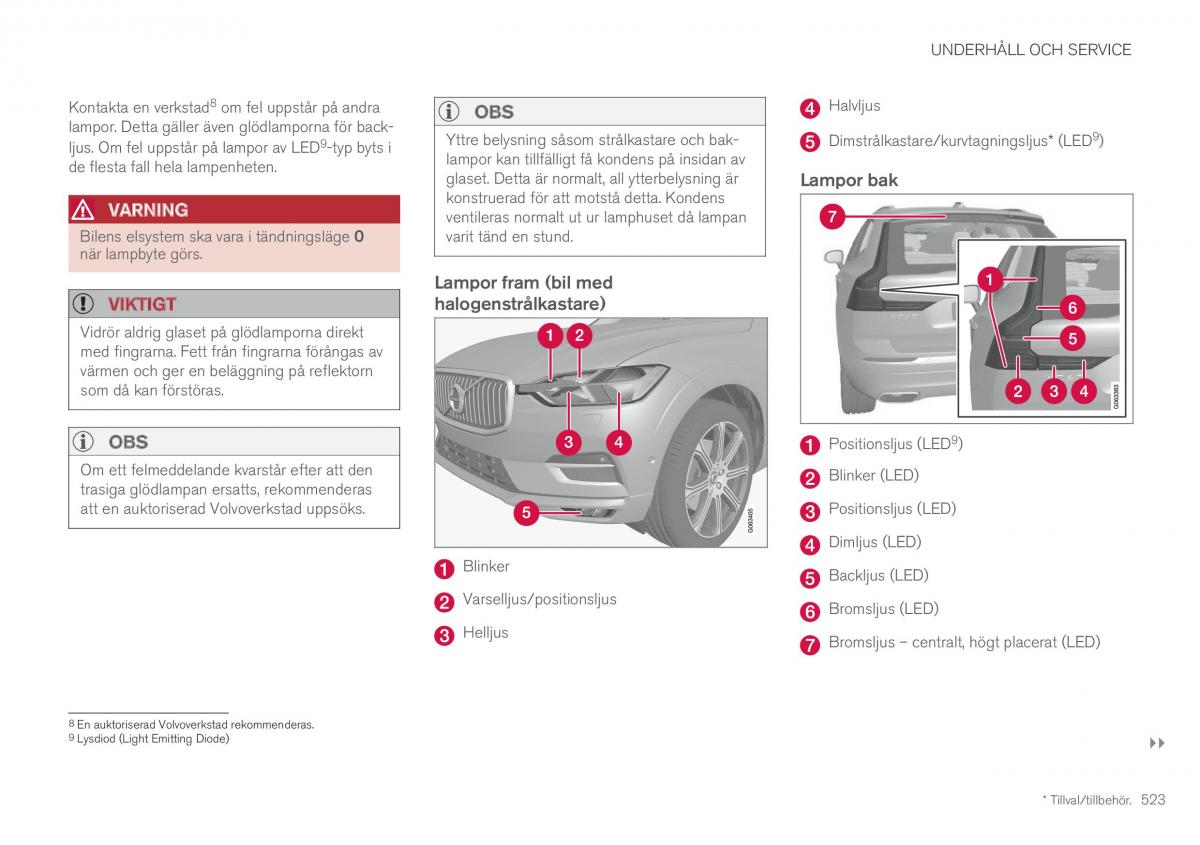 Volvo XC60 II 2 instruktionsbok / page 525