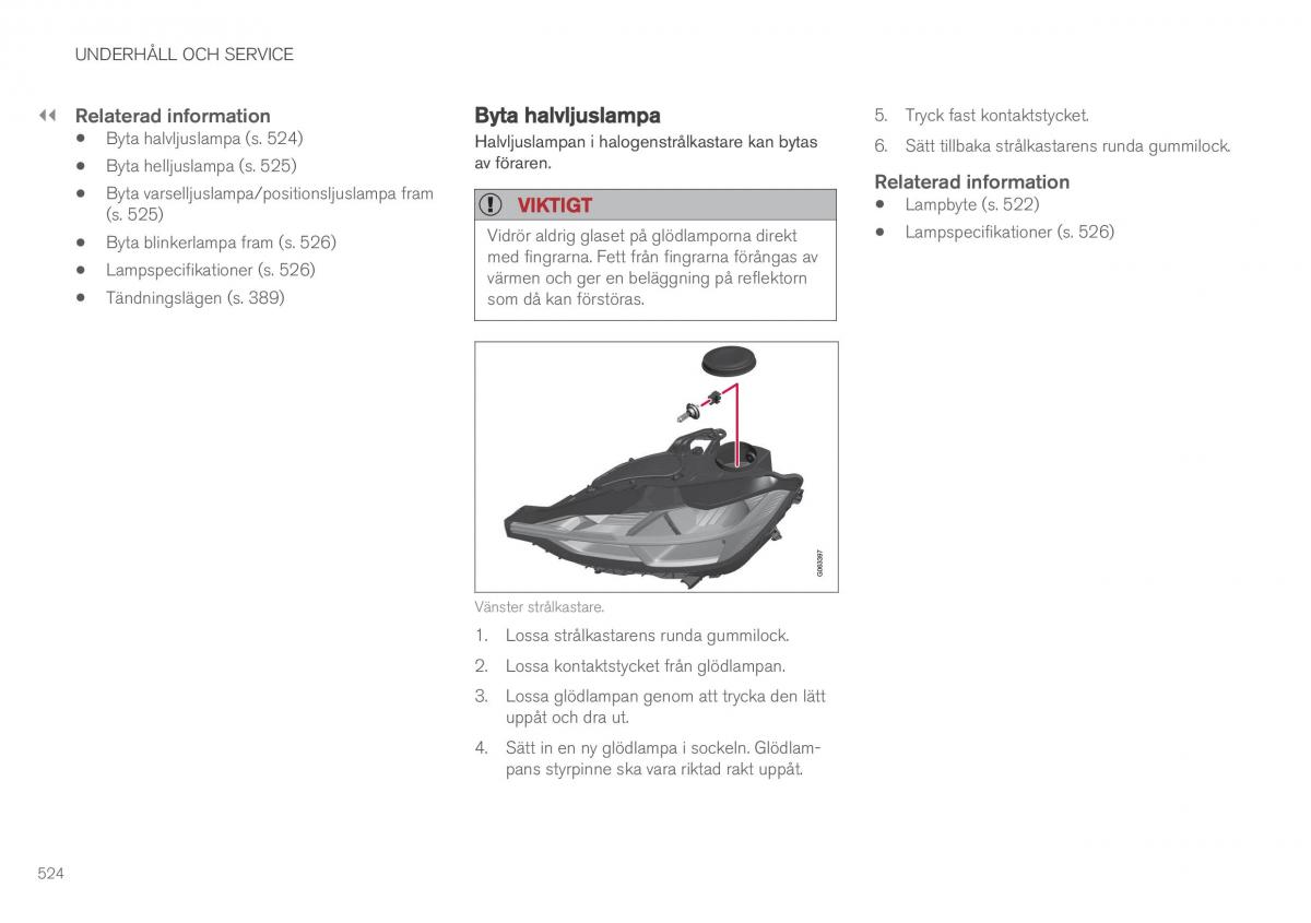 Volvo XC60 II 2 instruktionsbok / page 526